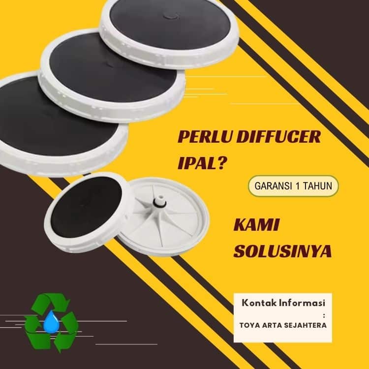 Fine Bubble Diffuser 6 inch menghasilkan gelembung mikro untuk aerasi IPAL dan kolam ikan