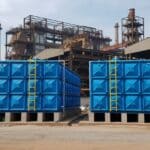 ilustrasi menghitung beban hidrostatis pada roof tank frp untuk menentukan ketebalan tangki