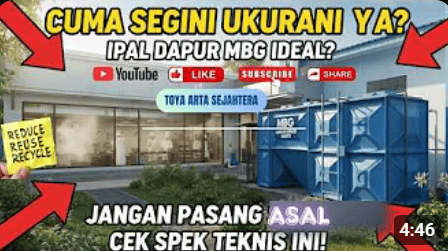 desain IPAL Dapur MBG ideal yang ringkas dari Toya Arta Sejahtera.