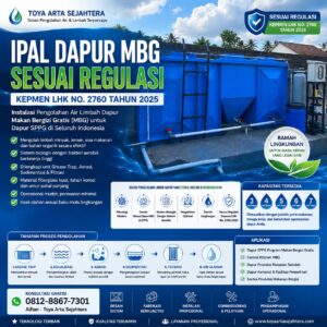 IPAL Dapur MBG sesuai regulasi Kepmen LHK Nomor 2760 Tahun 2025