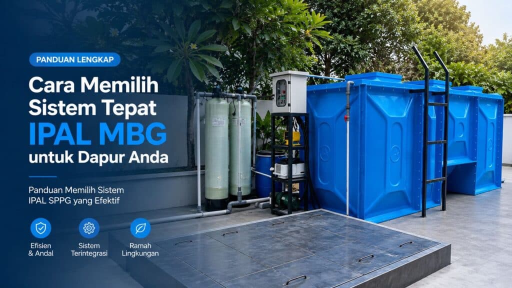 Cara memilih sistem tepat IPAL MBG untuk dapur SPPG dengan unit IPAL modular biru