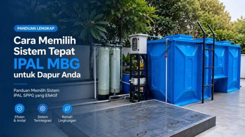 Cara memilih sistem tepat IPAL MBG untuk dapur SPPG dengan unit IPAL modular biru