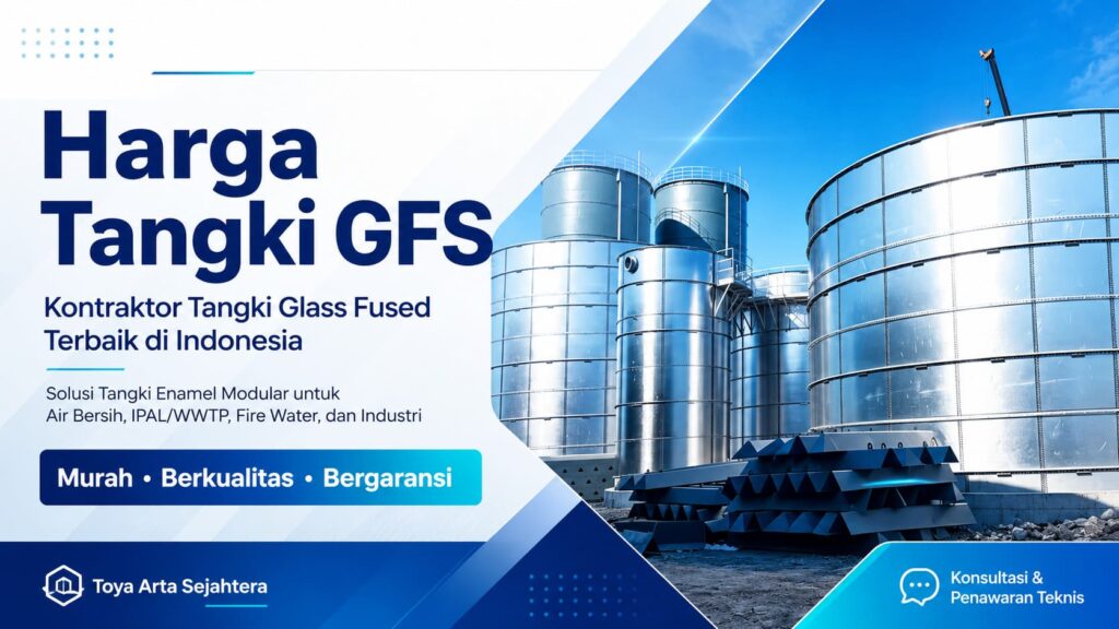 Harga Tangki GFS Glass Fused to Steel Tank untuk air bersih, IPAL, fire water, dan industri di Indonesia