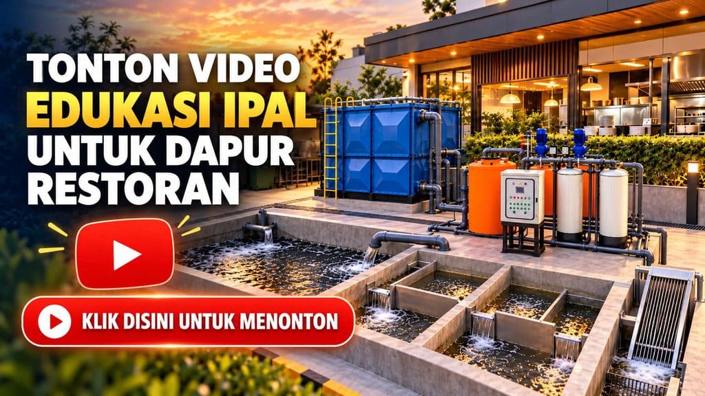 Video edukasi IPAL restoran untuk pengolahan limbah cair dapur dan grease trap restoran