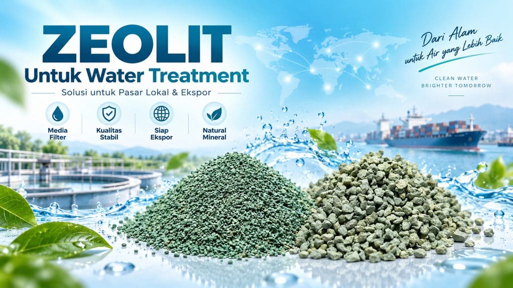 Zeolit filter air untuk water treatment lokal dan ekspor