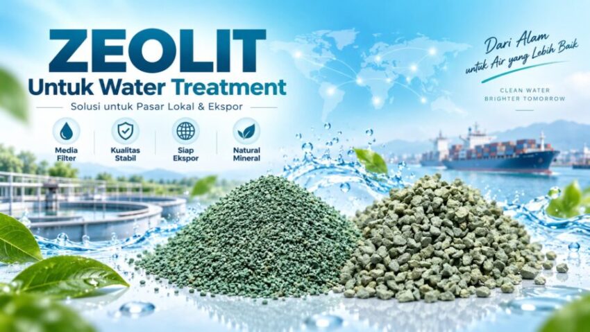 Zeolit filter air untuk water treatment lokal dan ekspor